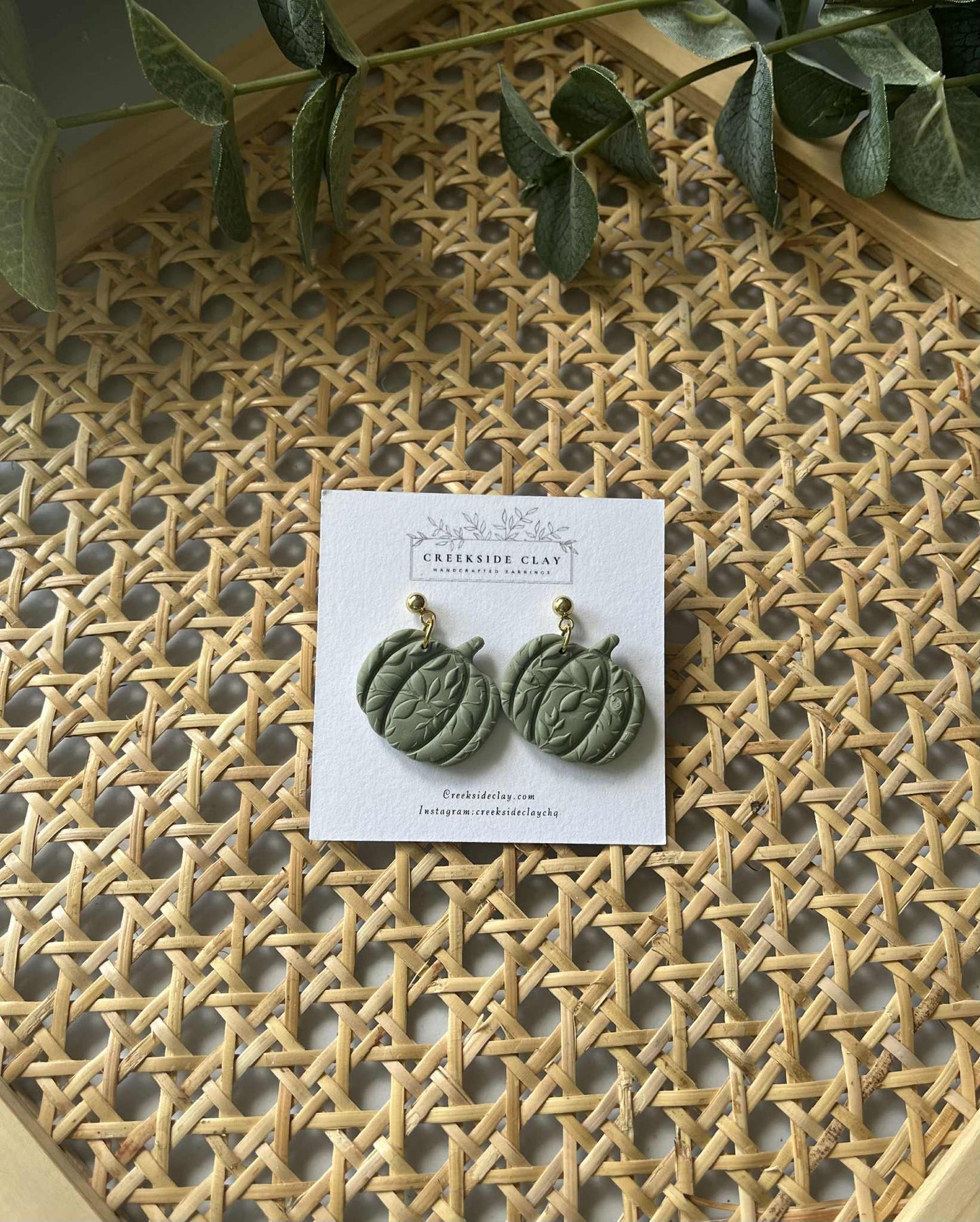 Green textured pumpkins